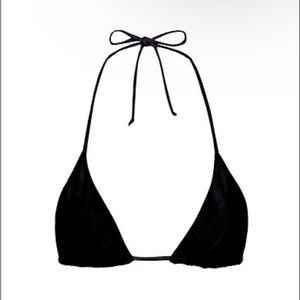 Good American Black Bikini Top